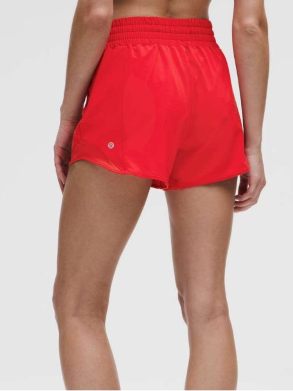 🔥 Lululemon Hotty Hot High-Rise Lined Short 4" Lulu Red SIZE 6 - Picture 2 of 14
